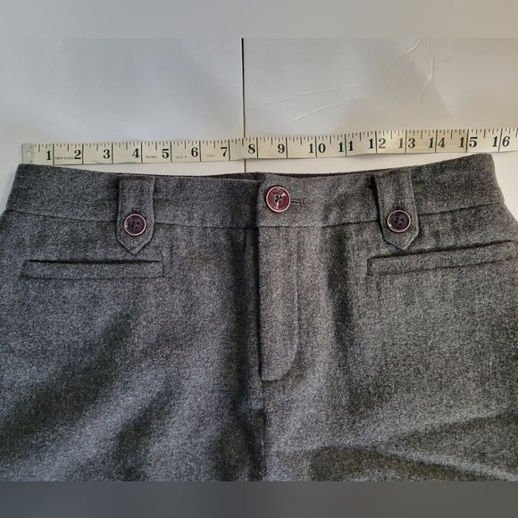 Eddie Bauer Charcoal Grey Wool Blend Fall Winter Mini Skirt - Picture 4 of 8